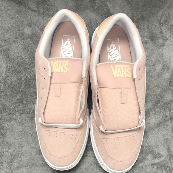 Vans Hylane Sepia Rose and White Suede Sneakers - Picture 5 of 6